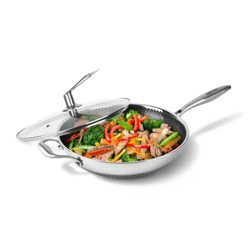 Aroma Aroma Housewares Non-Stick Stainless Steel Wok