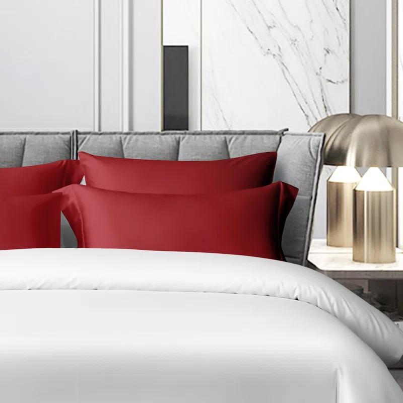 NTBAY Egyptian-Quality Cotton Sham Covers, 500 Thread Count Cotton Sateen Square Pillow Covers - NTBAY (Set of 2)