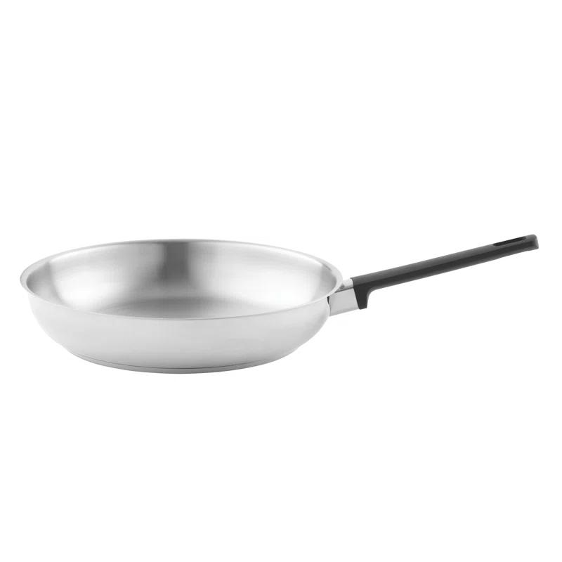 BergHOFF BergHOFF Gem Downdraft 3Pc 18/10 Stainless Steel Fry Pan Set With Black Handles
