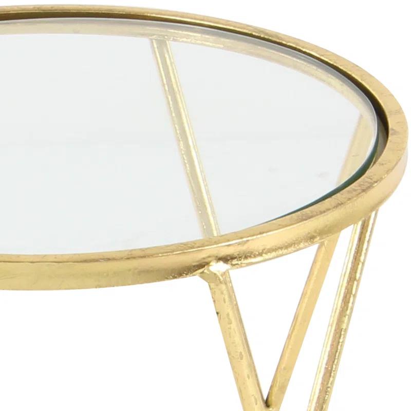 Mercer41 Minehead Glass Top Nesting Tables