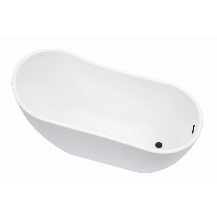 Vanity Art Amara Acrylic Freestanding Soaking Bathtub VA6904-S-ORB