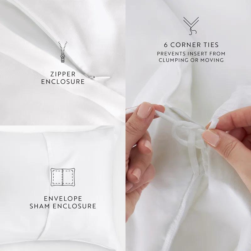 Becky Cameron Vintage Washed Long-Staple Sateen Cotton Duvet Cover Set