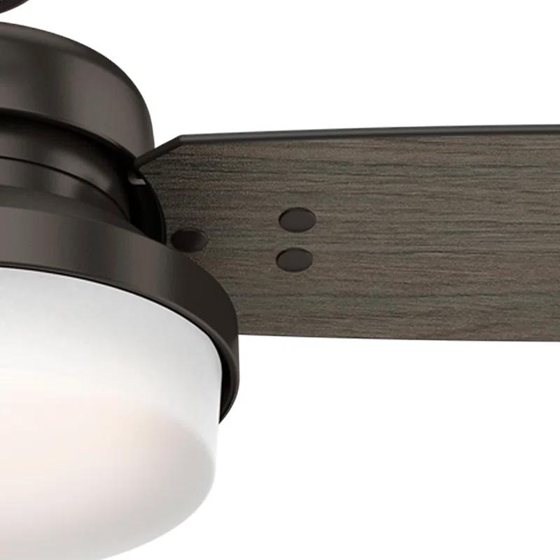 Hunter Fan 52" Sentinel 3 -Blade Standard Ceiling Fan with Remote Control and Light Kit Included