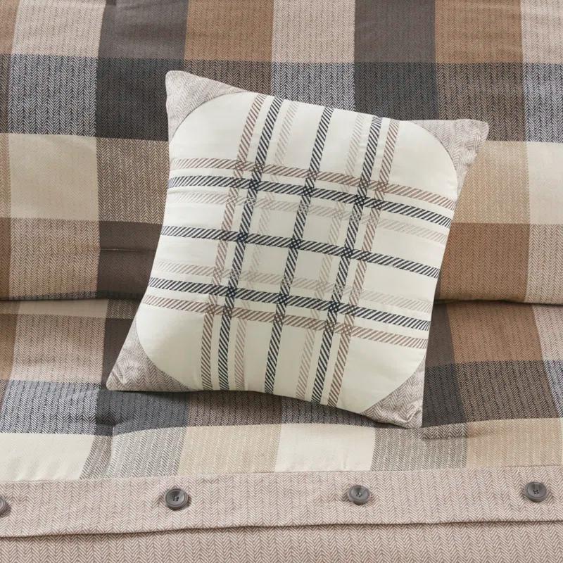 Madison Park Ridge 7 Piece Herringbone Comforter Set