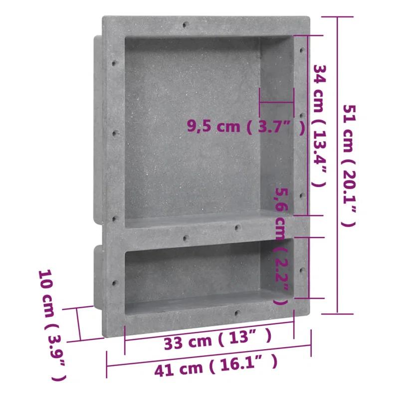 6.1" X 3.9" Surface Mount Kit for Shower Niche