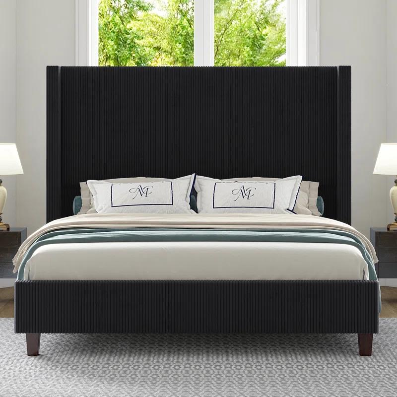 Willa Arlo™ Interiors Dunwoody Upholstered Wingback Platform Bed