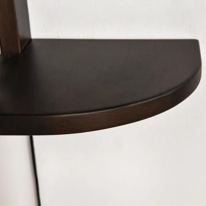 CONSDAN Corner Shelf, 4 Pieces, USA-Grown Solid Hickory Hardwood