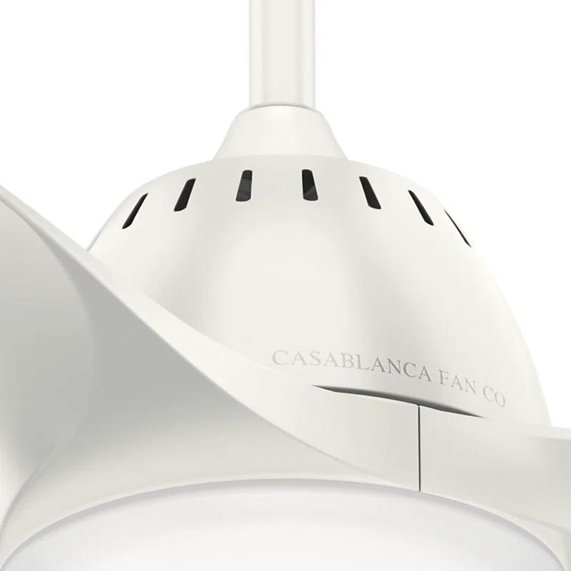 Casablanca Fan 52" Wisp 3 - Blade LED Standard Ceiling Fan with Remote Control and Light Kit Included