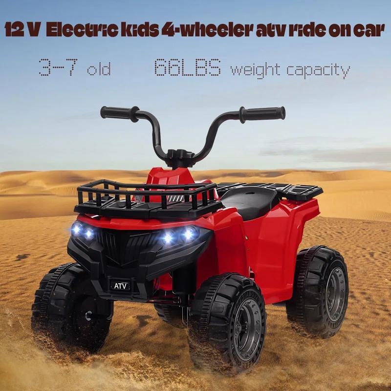 Hetoy Kids Ride On ATV, 12V Battery Powered Electric Vehicle