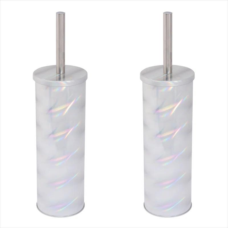 Bath Bliss Bath Bliss Plastic Toilet Brush Set