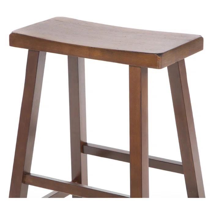 24" Saddleseat Counter Stool (Distressed Walnut)