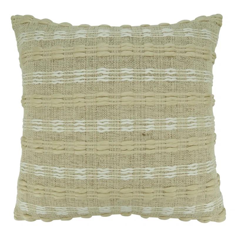 Saro Corinna Collection Striped Throw Pillow