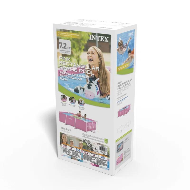 Intex Plastic Rectangle Frame Set Pool 23.62'' H x 59'' W x 86.62'' L