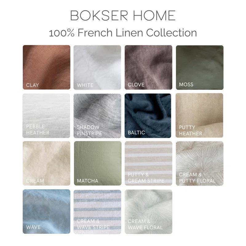 French Linen Box Stitch Quilt & Sham Set