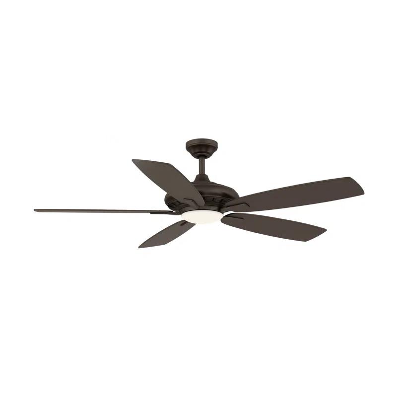 Minka Aire 52'' Laskintown 5 - Blade LED Standard Ceiling Fan with Remote Control and Light Kit Included