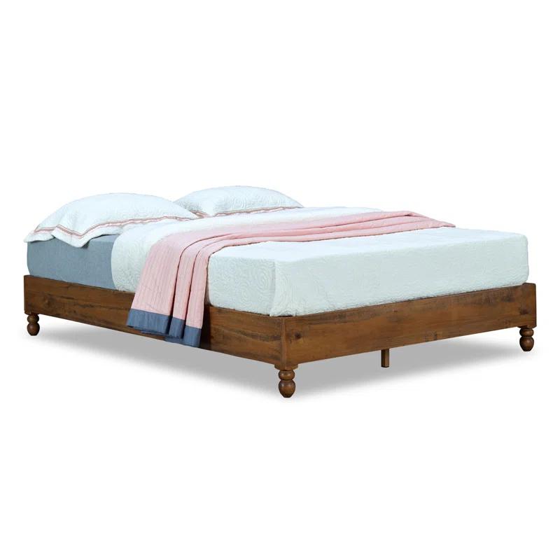 Millwood Pines 12" Wood Bed Frame