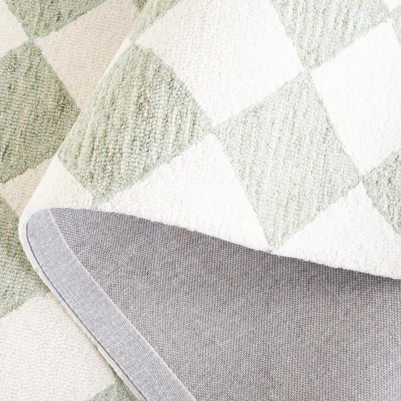 Safavieh Ebony Hand Tufted Wool Pile Checkered Rug
