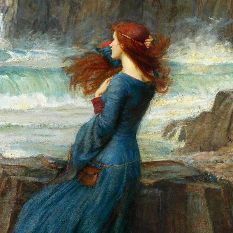 Design Toscano " Miranda The Tempest " by John William Waterhouse