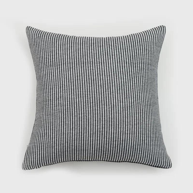 EverGrace Elsa Reversible Pinstripes Striped Reversible Throw Pillow