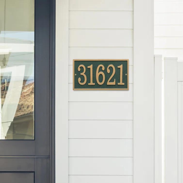 Whitehall Products Fast and Easy 1-Line Wall Number Plaque