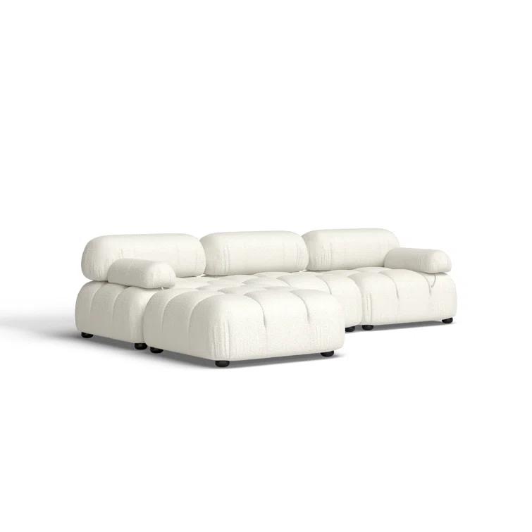 Sigma 4 - Piece Modular Upholstered Reversible L-Sectional