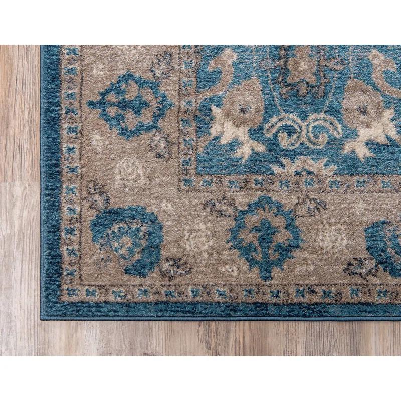 RugPal Linz Oriental Blue Area Rug