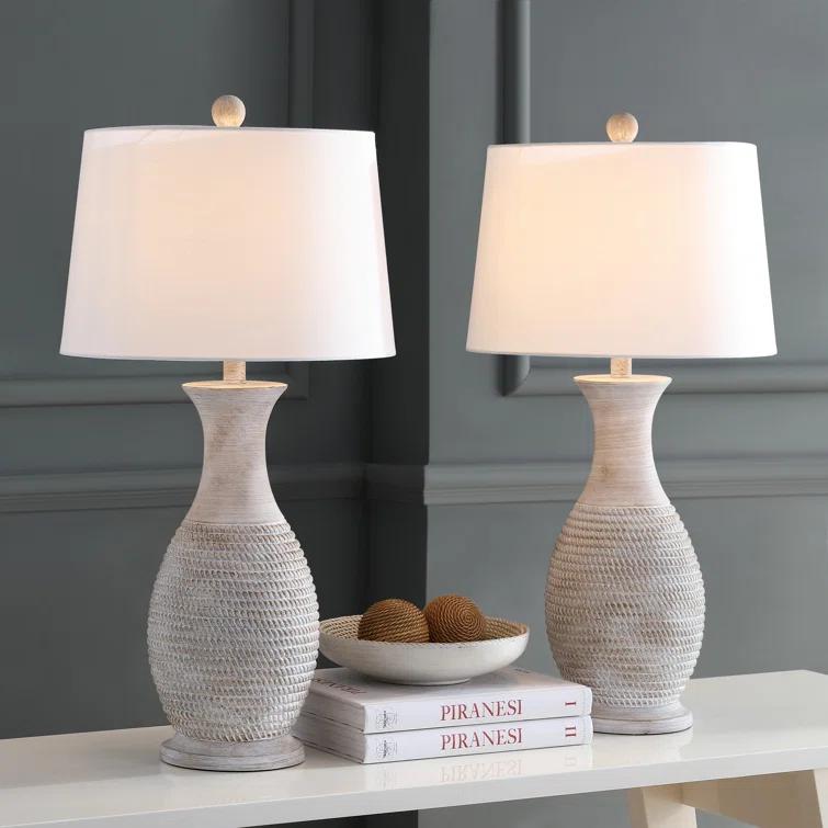 Ophelia & Co. Plath Resin Table Lamp (Set of 2)
