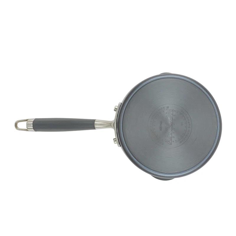 Anolon Anolon Advanced Home Hard Anodized Nonstick Saucepan With Straining Lid, 2 Quart