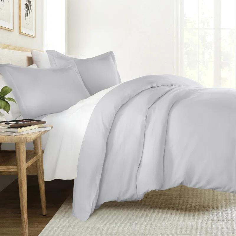 Becky Cameron Vintage Washed Long-Staple Sateen Cotton Duvet Cover Set