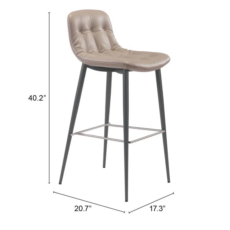 Zuo Hospitality Tangiers Upholstered Counter Stool (Set of 2)