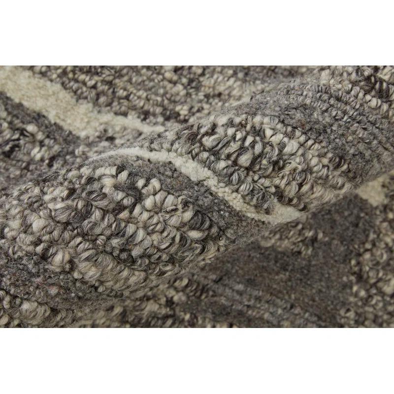 Navaro Modern Abstract Gray/Taupe/Ivory Area Rug