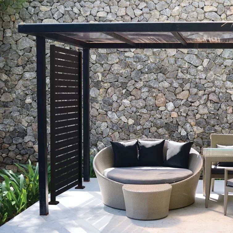 Barrette Outdoor Living Decorative Screen Panel Frame Kit with 2 ft. x 4 ft. Boardwalk