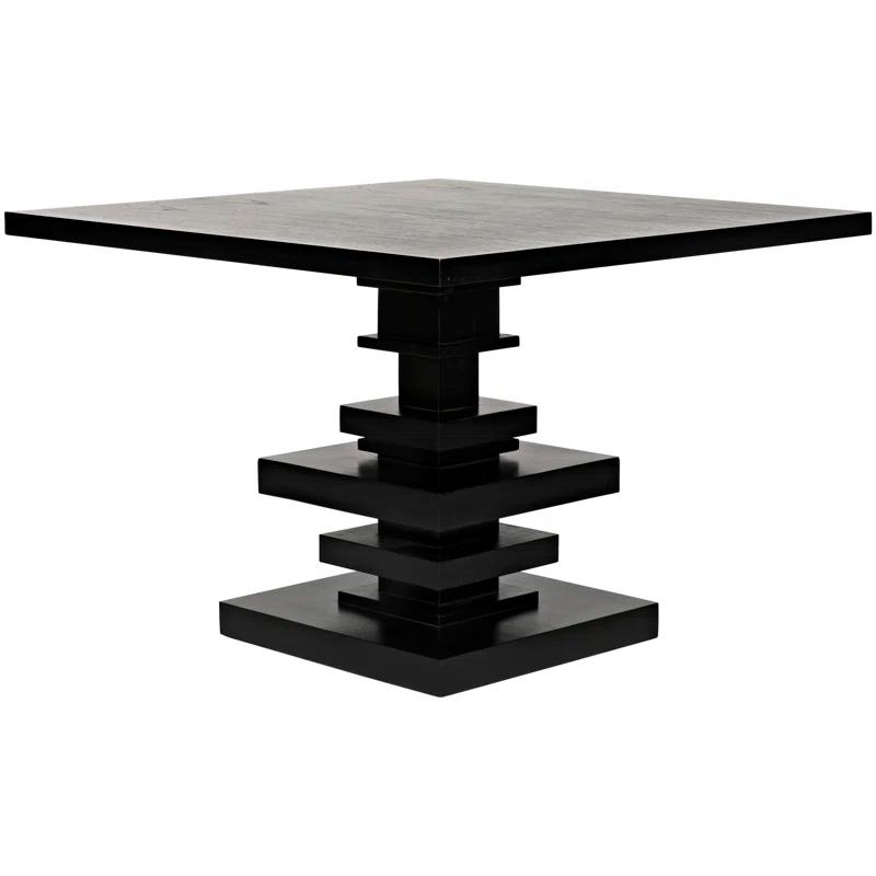 Noir Corum Mahogany Solid Wood Dining Table