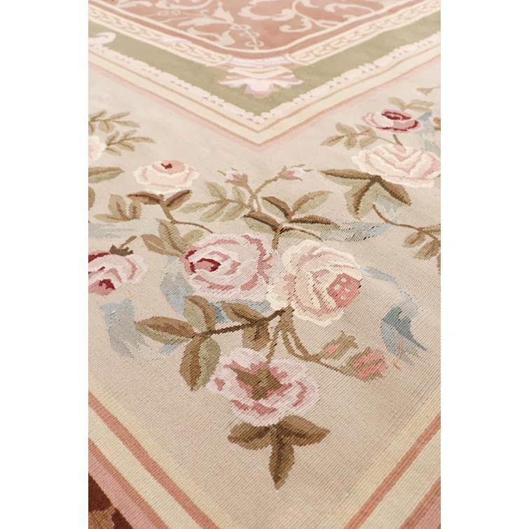 Pasargad Abusson One-of-a-Kind 9' 2" x 11' 10'' 2000s Area Rug in Brown/Beige | Wayfair