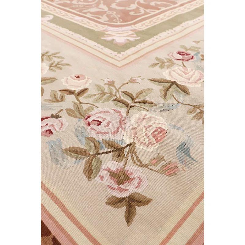 Pasargad Abusson One-of-a-Kind 9' 2" x 11' 10'' 2000s Area Rug in Brown/Beige | Wayfair
