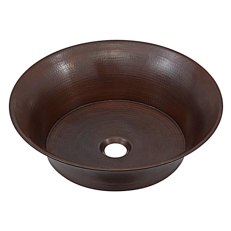 Copernicus 16" Vessel Bathroom Sink in Copper