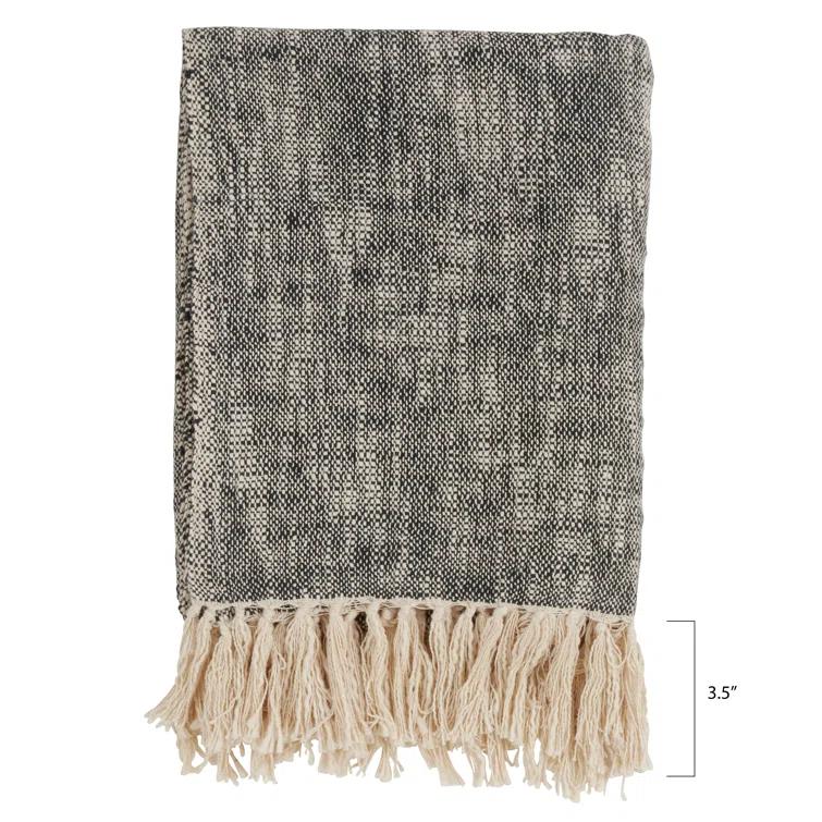 Saro Sevan Collection Hand Woven Throw Blanket