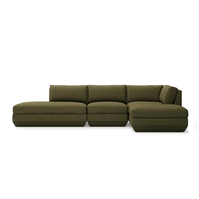 Gus* Modern Podium Modular 4 PC Lounge Sectional B