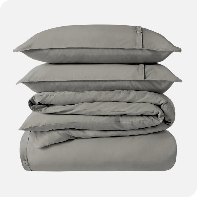 Bare Home Modern & Contemporary Organic Percale Duvet Cover Set