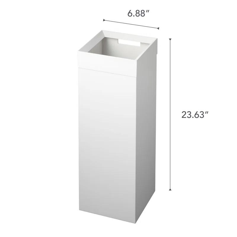 Tower Yamazaki Home Tall Trash Can 7.25 gallon Waste Basket With Handle For Kitchen Bathroom Office