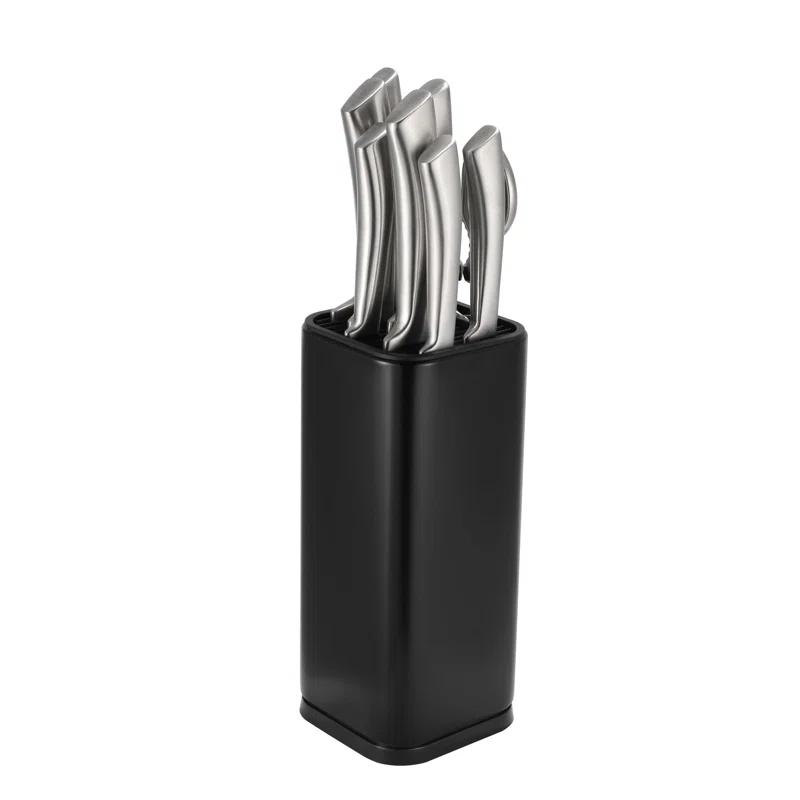 Dura Living Dura Living Universal Knife Block Holder, Stainless Steel Organizer, Space-Saving Storage Stand
