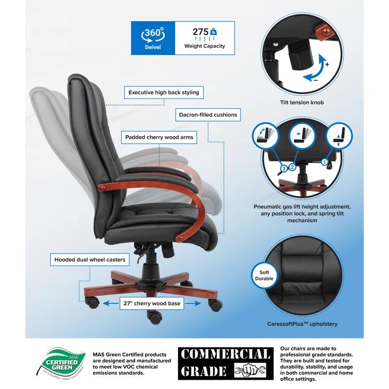 Boss Office Products Vinyl Executive Chair