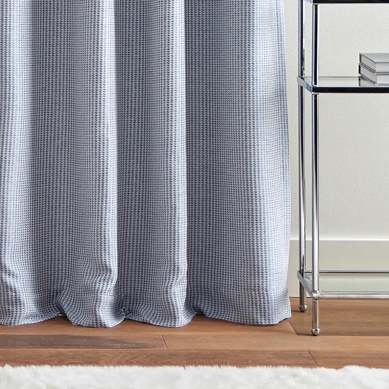 Martha Stewart Rivington Jacquard Room Darkening Lined Grommet Curtain Panels (Set of 2)