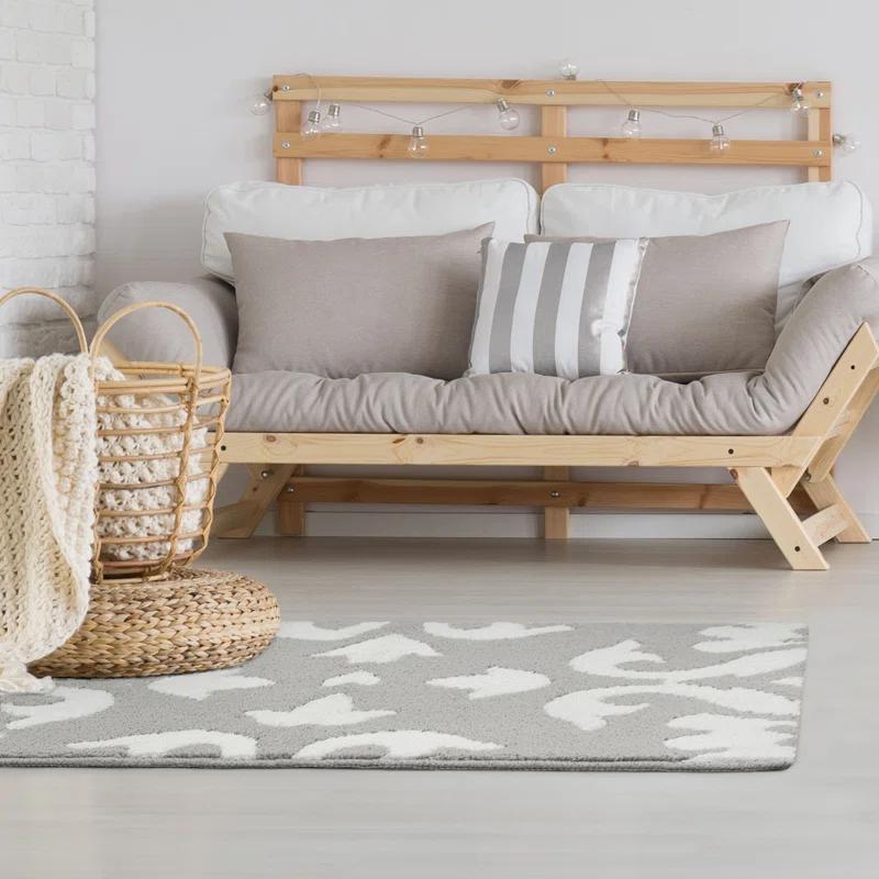 Laura Ashley Laura Ashley Mayhew Light Gray/White Area Rug
