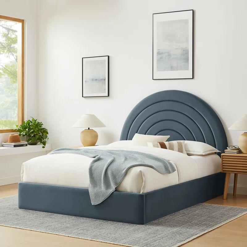 Modway Solana Arched Performance Velvet Platform Bed