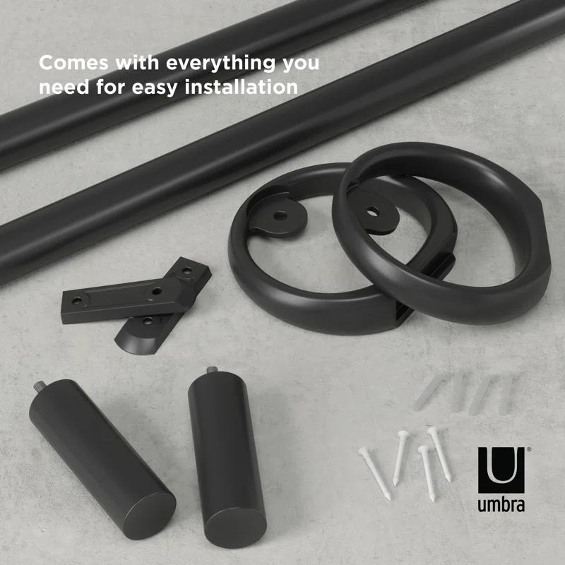 Umbra Steel Adjustable Single Curtain Rod