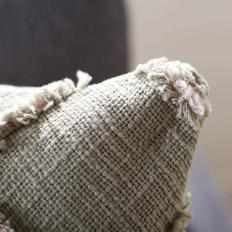 Safavieh Ashlin Fringed Cotton Throw Pillow