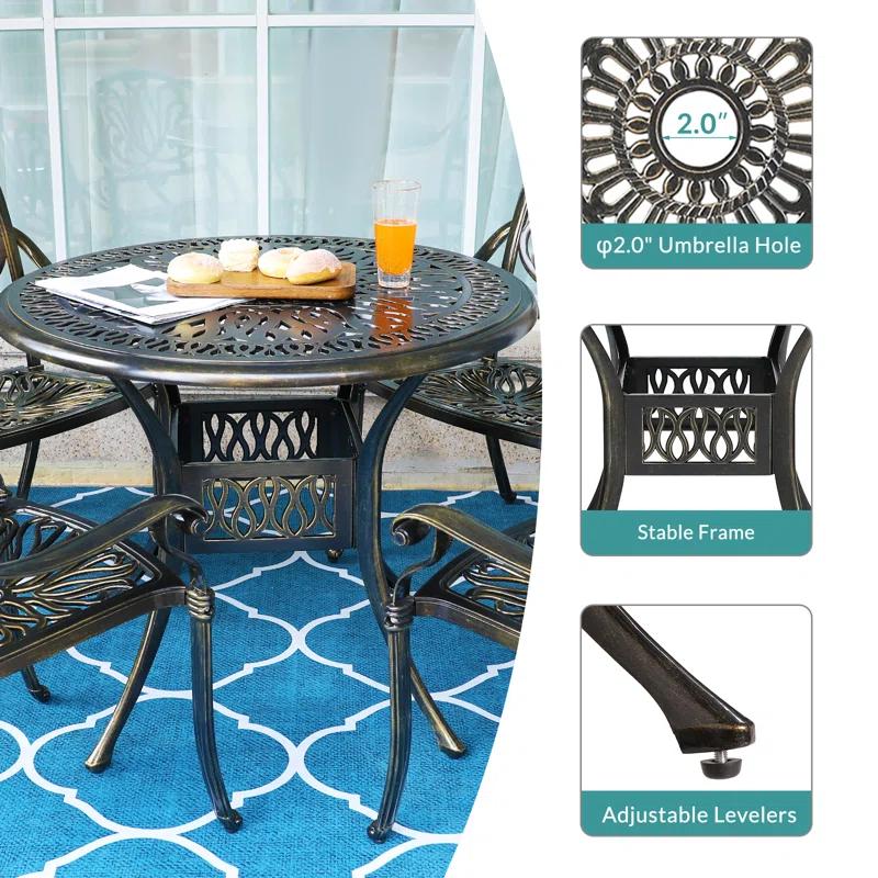 2 - Person Round Outdoor Dining Set