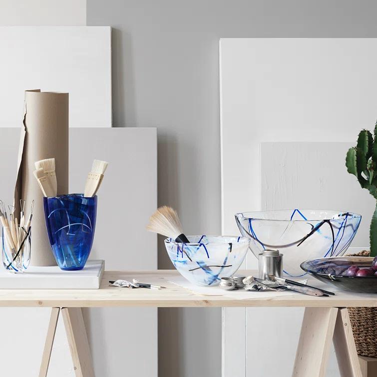 Kosta Boda Kosta Boda Contrast Glass Serving Bowl