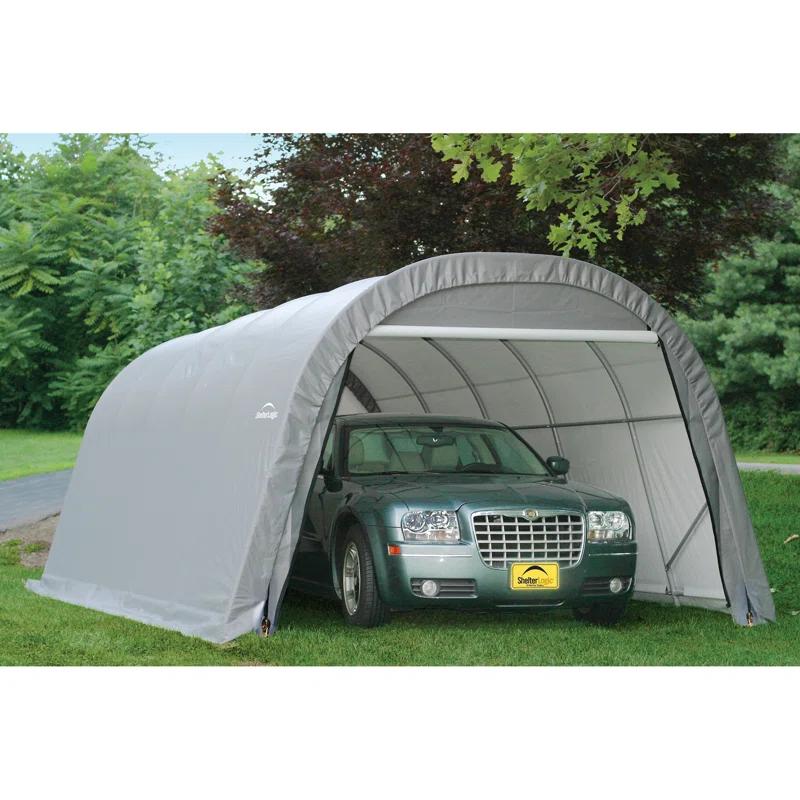 ShelterLogic Round Style Shelter, Green Cover